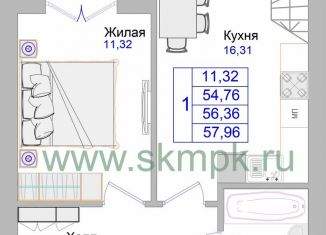 Продается 1-ком. квартира, 58 м2, Калининградская область, Калининградский проспект, 70Е