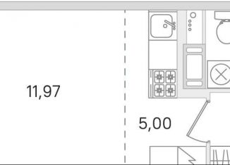 Продажа квартиры студии, 25.9 м2, Ленинградская область