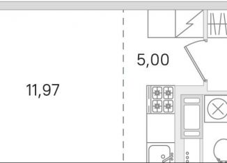 Продаю квартиру студию, 25.9 м2, Ленинградская область