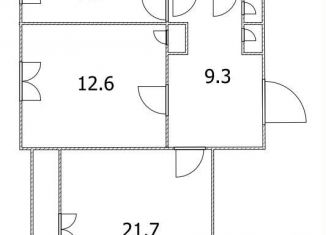 Продается двухкомнатная квартира, 55.9 м2, Санкт-Петербург, Брюсовская улица, 11к2, Калининский район