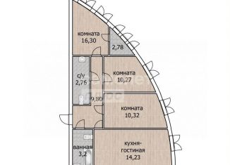 Продам 3-ком. квартиру, 67.9 м2, Уфа, Дёмский район, улица Архитектора Калимуллина, 1