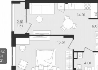 Продается 1-комнатная квартира, 41.9 м2, Калининград, улица Старшины Дадаева, 55