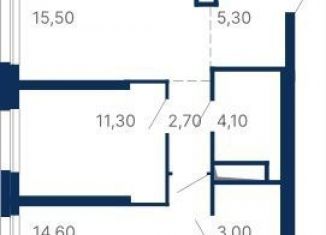 2-ком. квартира на продажу, 59.2 м2, Екатеринбург, Московская улица, 249/2, метро Геологическая