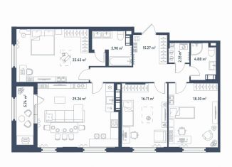 3-ком. квартира на продажу, 119 м2, Санкт-Петербург, Московский район