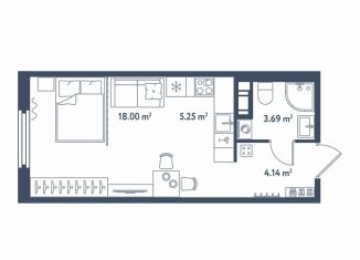 Продам квартиру студию, 31.1 м2, Санкт-Петербург, метро Фрунзенская