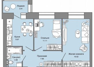 Продается двухкомнатная квартира, 52 м2, Кировская область