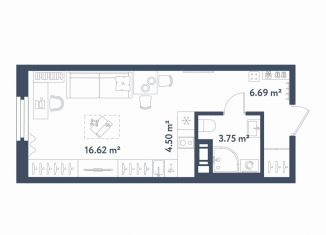 Продаю квартиру студию, 31.6 м2, Санкт-Петербург, метро Фрунзенская