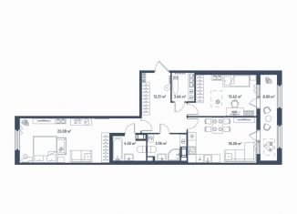 2-ком. квартира на продажу, 88.9 м2, Санкт-Петербург, метро Электросила