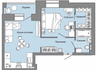 Продам двухкомнатную квартиру, 45 м2, село Первомайский, ЖК Знак, улица Строителя Николая Шишкина, 11к1