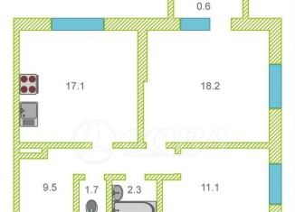 Продается 2-комнатная квартира, 62.5 м2, Тюмень, Калининский округ, Полевая улица, 117к4