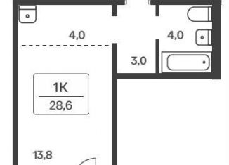 Продаю квартиру студию, 28.6 м2, Новосибирск, метро Площадь Маркса