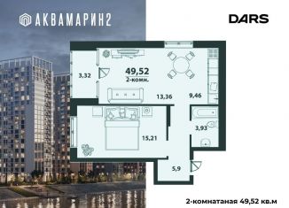 Продаю 1-ком. квартиру, 49.5 м2, Ульяновск, Засвияжский район, улица Аблукова, 22