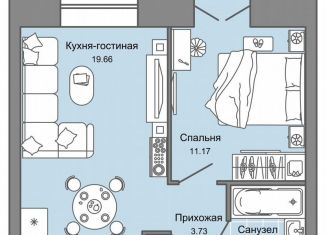 Продажа 2-комнатной квартиры, 39 м2, Ульяновская область, проспект Авиастроителей, 22