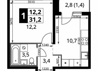 Продаю 1-ком. квартиру, 31.2 м2, Ленинский городской округ