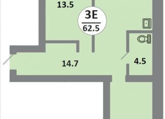 Продажа 2-ком. квартиры, 62.7 м2, Красноярск, Соколовская улица, 52, ЖК Снегири