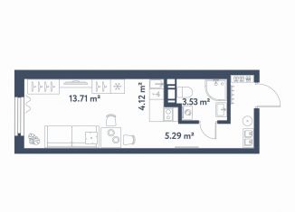 Продается квартира студия, 26.7 м2, Санкт-Петербург, метро Электросила