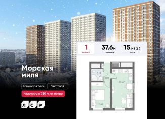 1-комнатная квартира на продажу, 37.6 м2, Санкт-Петербург, Красносельский район