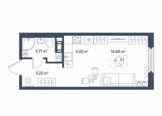 Продаю квартиру студию, 30.1 м2, Санкт-Петербург, метро Фрунзенская