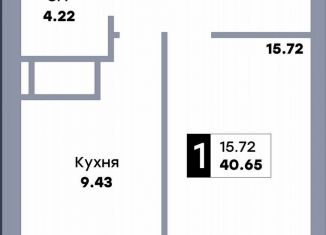 1-ком. квартира на продажу, 40.7 м2, Самара, улица Стара-Загора, 333, Кировский район