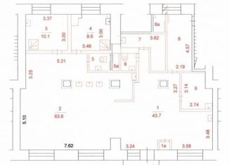 Аренда помещения свободного назначения, 160 м2, Москва, Ленинский проспект, 61/1, ЮЗАО