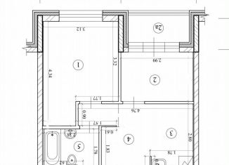 Аренда двухкомнатной квартиры, 39 м2, Москва, Фестивальная улица, 15к4, САО