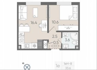 Продам 1-комнатную квартиру, 33.6 м2, Санкт-Петербург, Красногвардейский район