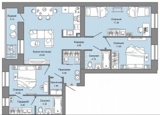 Продам 4-ком. квартиру, 92 м2, Ульяновская область, проспект Авиастроителей, 22