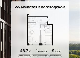 Продаю однокомнатную квартиру, 48.7 м2, Москва, метро Черкизовская