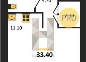 Продаю 1-комнатную квартиру, 33.4 м2, посёлок Мичуринский, Июльская улица, 1к1